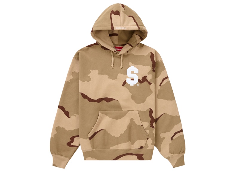 Supreme $ Hooded Sweatshirt Desert Camo