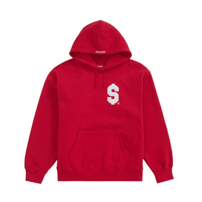 Supreme $ Hooded Sweatshirt Red