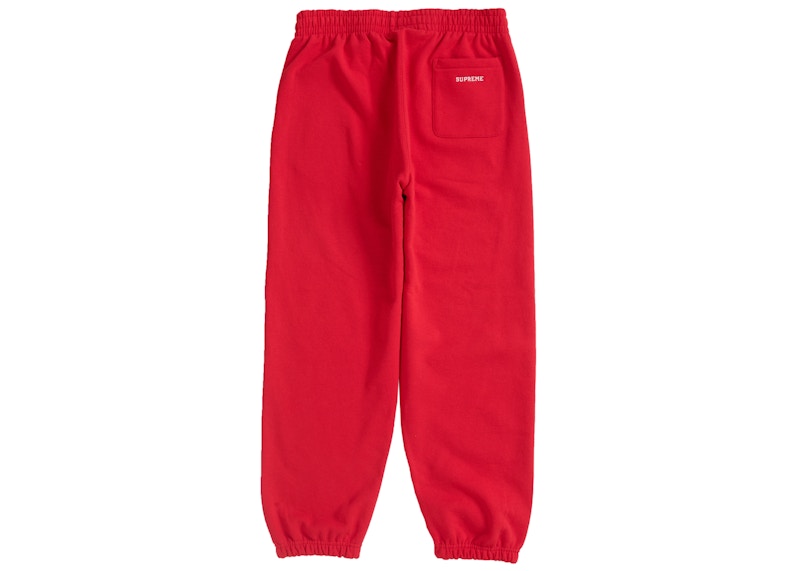 Order Supreme $ 标志红色运动裤