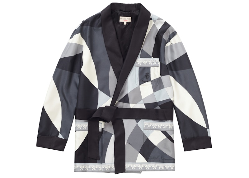 Supreme®/Emilio Pucci® Silk Smoking Jacket Black