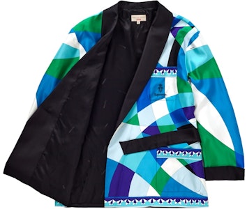 Chaqueta de Seda Supreme®/Emilio Pucci® Smoking Azul Order Chaqueta de Seda Supreme®/Emilio Pucci® Smoking Azul