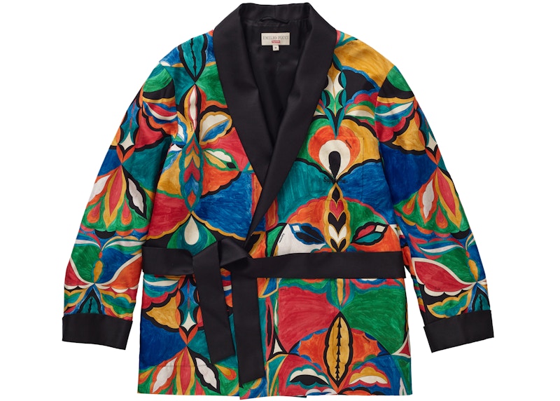 Buy Supreme®/Emilio Pucci® シルクスモーキングジャケット (マルチカラー)
