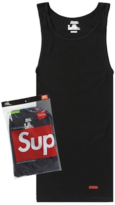 Supreme®/Hanes® Tagless Tank Tops (3 Pack) Black Buy Supreme®/Hanes® Tagless Tank Tops (3 Pack) Black