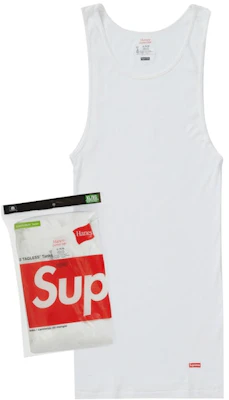 Supreme®/Hanes® Tagless Tank Tops (3 Pack) White Buy Supreme®/Hanes® Tagless Tank Tops (3 Pack) White