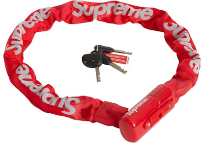 Supreme®/Kryptonite綜合鏈條鎖紅色 Buy Supreme®/Kryptonite綜合鏈條鎖紅色