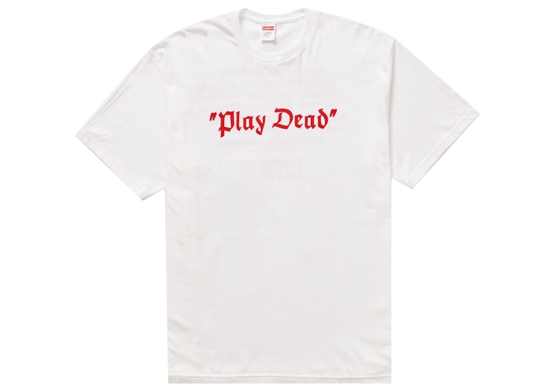 Buy Supreme「Play Dead」白色T恤