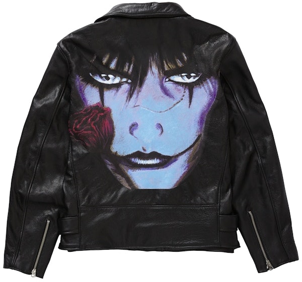 supreme-schott-the-crow-perfecto-leather-jacket-black