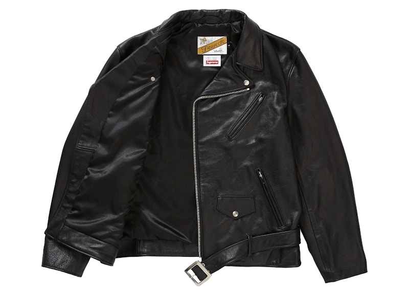 Buy Supreme®/Schott® The Crow Perfecto Leather Jacket Black