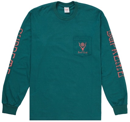 Supreme®/SOUTH2 WEST8 L/S Pocket Tee Teal Buy Supreme®/SOUTH2 WEST8 L/S Pocket Tee Teal