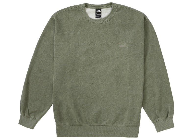 Supreme®/The North Face® Pigment Printed Crewneck Olive