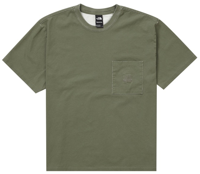 supreme-the-north-face-pigment-printed-pocket-tee-olive