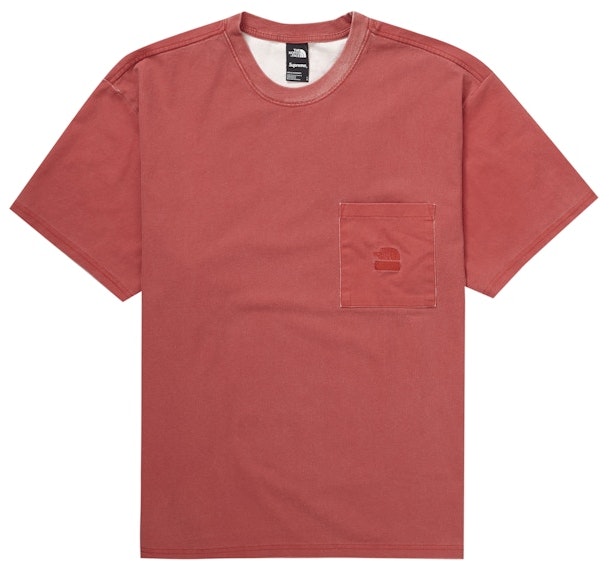 supreme-the-north-face-pigment-printed-pocket-tee-red