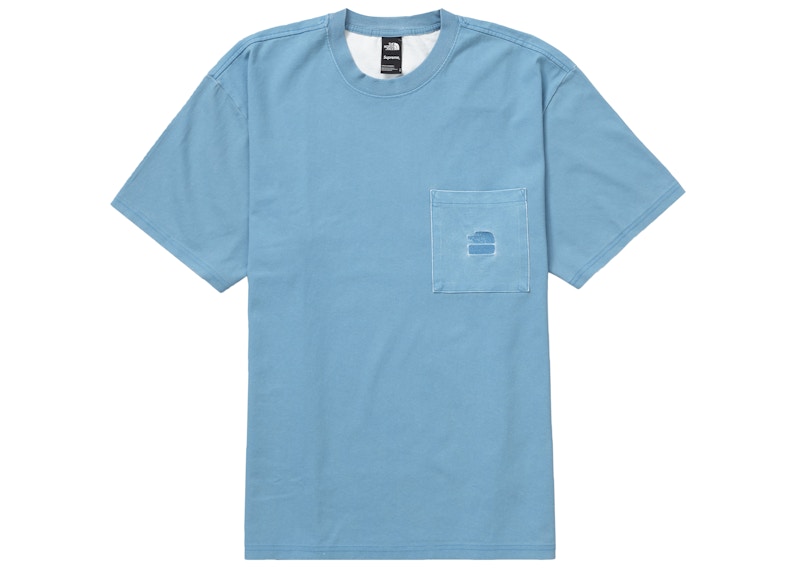 Supreme®/The North Face® Pigment Printed Pocket Tee Turquoise