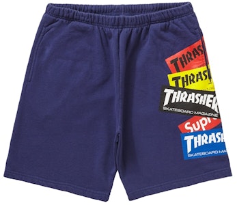 Supreme®/Thrasher® マルチロゴスウェットショーツ (ネイビー)
Buy Supreme®/Thrasher® マルチロゴスウェットショーツ (ネイビー)