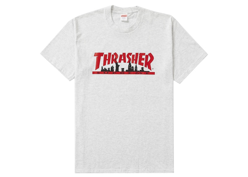 Supreme®/Thrasher® Skyline Tee Ash Grey