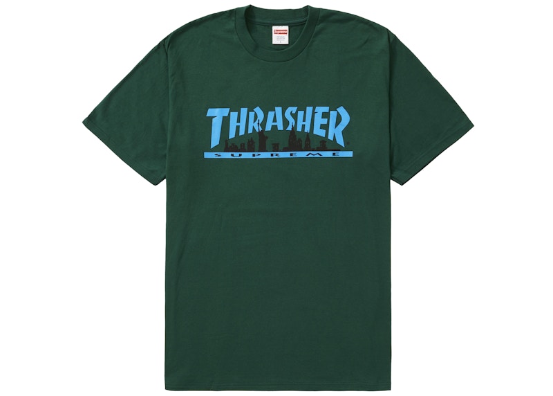 Supreme®/Thrasher® Skyline Tee Dark Green