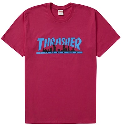 Supreme/Thrasher Kaos Skyline Pink Buy Supreme/Thrasher Kaos Skyline Pink