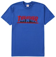 Supreme®/Thrasher® Skyline Tee Royal Supreme®/Thrasher® Skyline Tee Royal