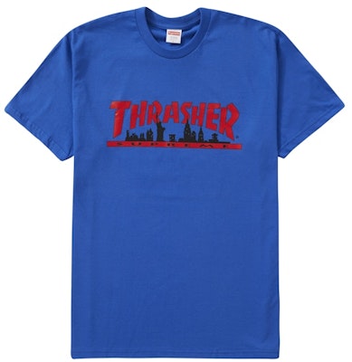Camiseta Supreme®/Thrasher® Skyline Azul Royal Buy Camiseta Supreme®/Thrasher® Skyline Azul Royal