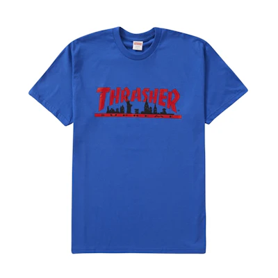 Supreme®/Thrasher® Skyline Tee Royal