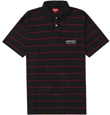 Supreme®/Thrasher® 条纹黑色Polo衫 Buy Supreme®/Thrasher® 条纹黑色Polo衫