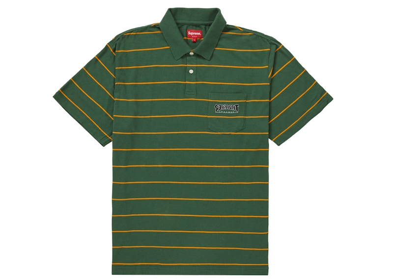 Buy 슈프림®/쓰레셔® 스트라이프 폴로 그린 셔츠 
