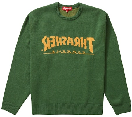 Supreme®/Thrasher® Sweater Green Buy Supreme®/Thrasher® Sweater Green