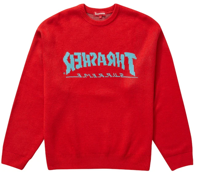 supreme-thrasher-sweater-red