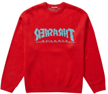 Supreme®/Thrasher® Sweater Red Buy Supreme®/Thrasher® Sweater Red