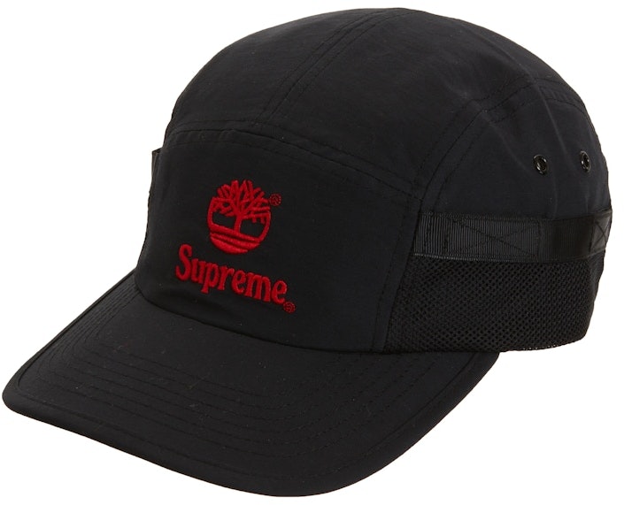 supreme-timberland-camp-cap-black