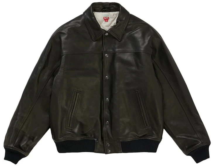 supreme-a-presse-leather-jacket-black