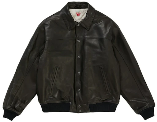 Supreme A.PRESSE Leather Jacket Black Buy Supreme A.PRESSE Leather Jacket Black