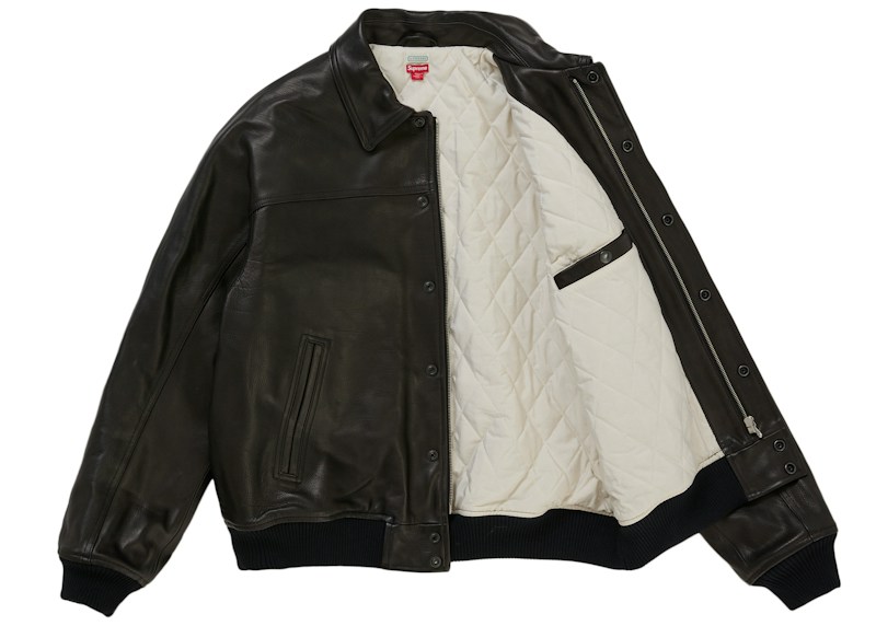 Order Supreme A.PRESSE Leather Jacket Black