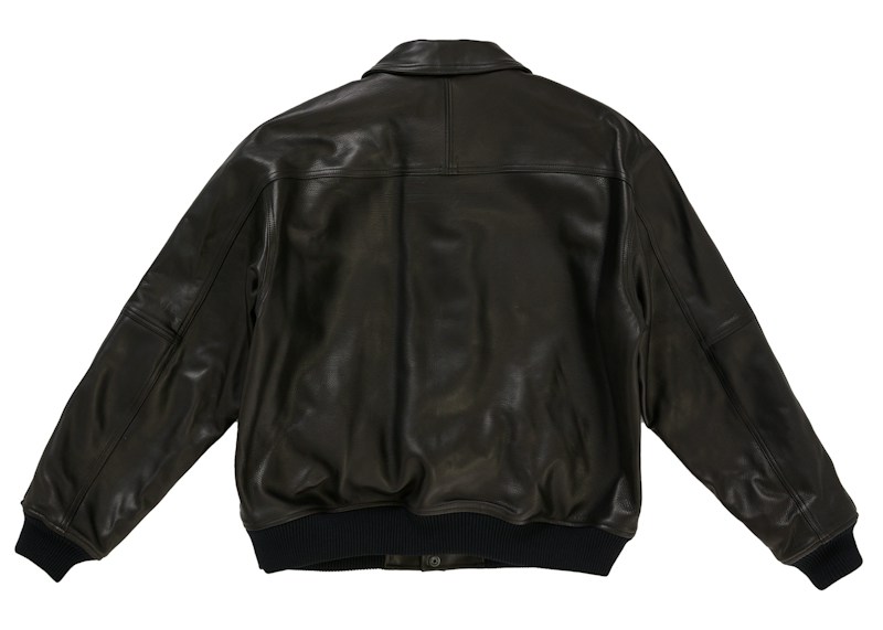 Lookbook Supreme A.PRESSE Leather Jacket Black