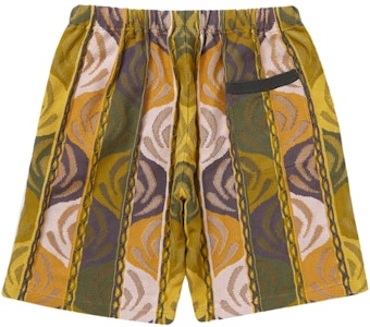 Supreme Short Tejido Texturizado Abstracto Verde Oliva Oscuro Order Supreme Short Tejido Texturizado Abstracto Verde Oliva Oscuro