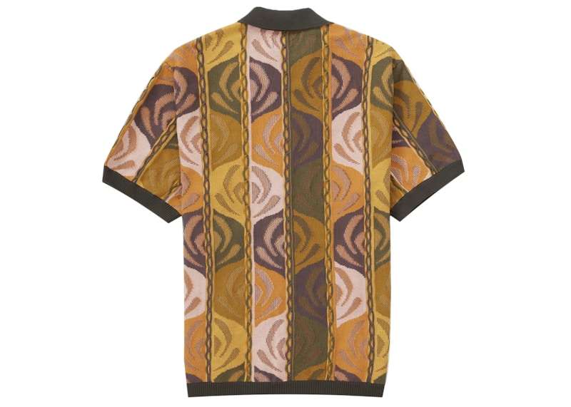 Order Supreme 立体ロゴ ジップポロ (ダークオリーブ)
