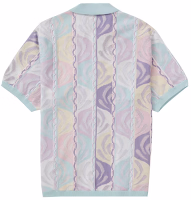 Supreme Abstract Textured Zip Up Polo Pale Blue Order Supreme Abstract Textured Zip Up Polo Pale Blue