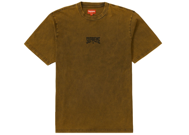 Buy 슈프림 러스트 워싱 반팔 티셔츠 
