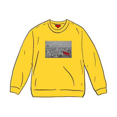 Supreme Aerial Crewneck Lemon