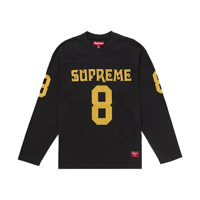 Supreme Affiliated L/S Football Top Black
