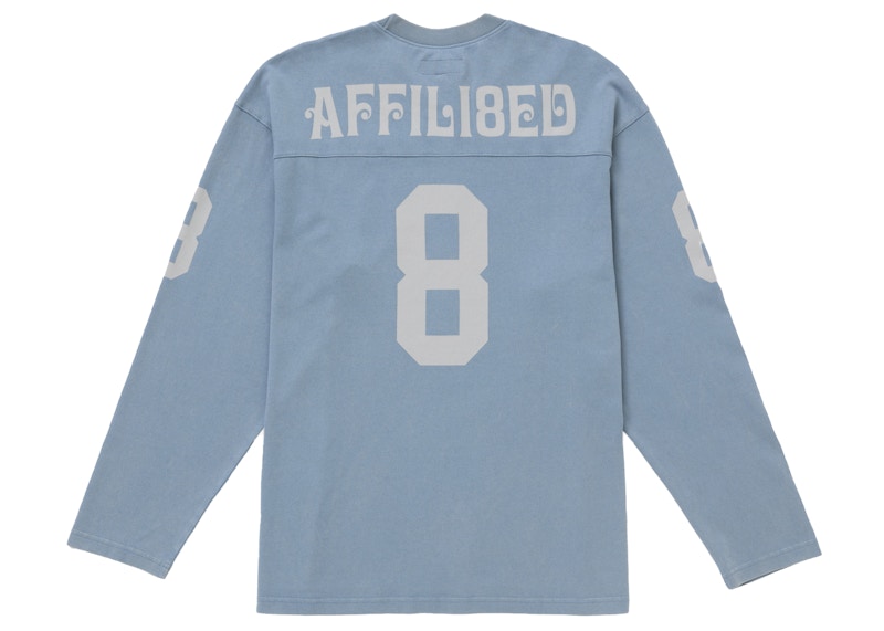 Order 슈프림 어필리에이티드 롱슬리브 풋볼 탑 더스티 블루