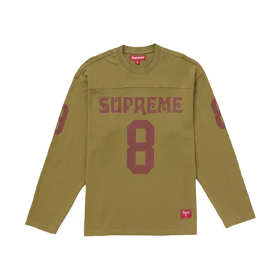 Supreme Affiliated L/S Football Top Light Olive