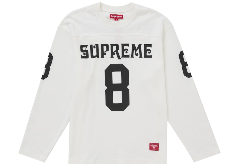 Supreme Affiliated L/S Football Top White