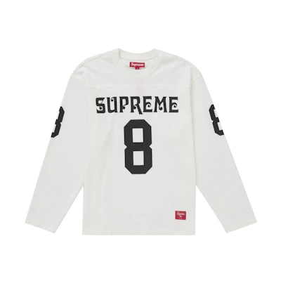 Supreme Affiliated L/S Football Top White