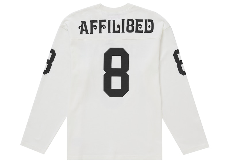 Order Supreme Camiseta de Fútbol Manga Larga Blanca Affiliada.