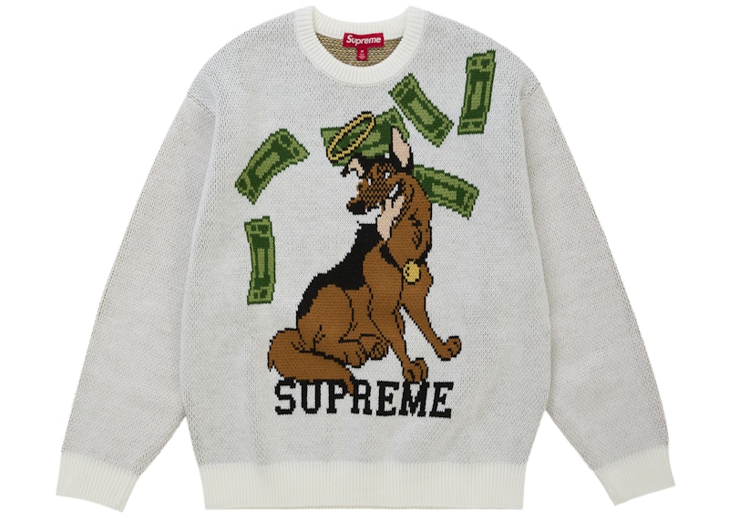 Supreme All Dogs Go To Heaven Sweater White