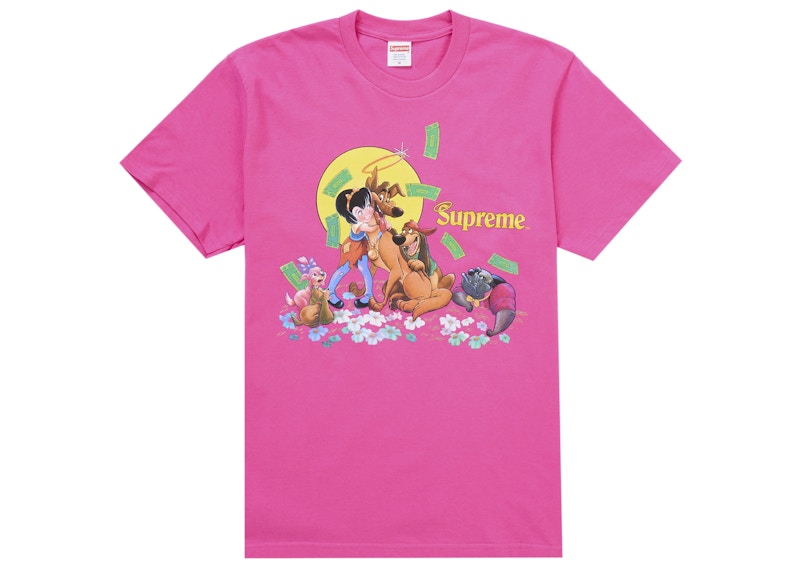 Supreme All Dogs Go To Heaven Tee Fuchsia