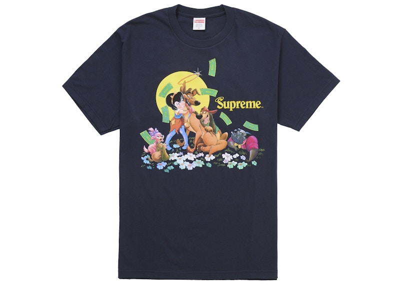 Supreme All Dogs Go To Heaven Tee Navy