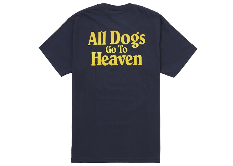 Supreme All Dogs Go To Heaven Tee Navy 圖 2