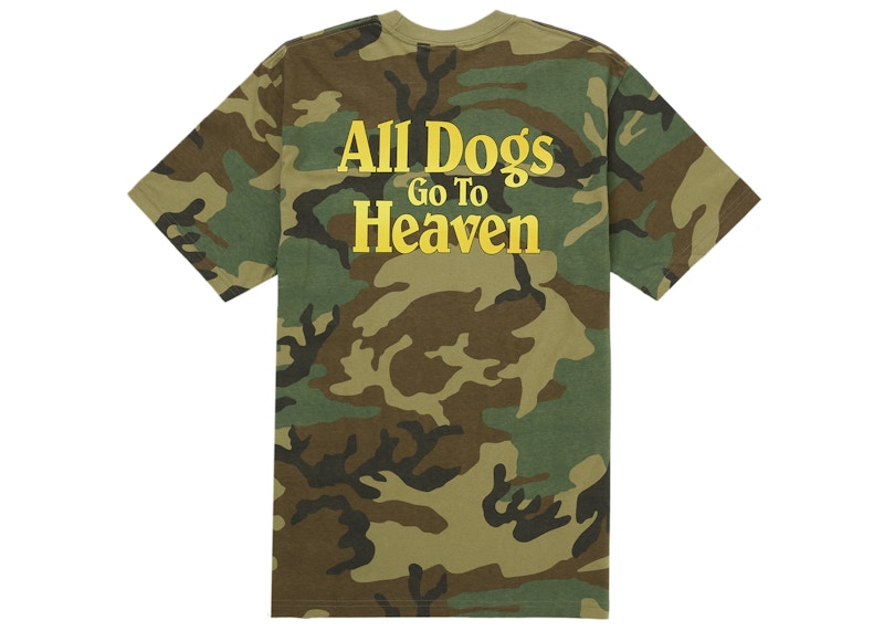 Supreme All Dogs Go To Heaven Tee Woodland Camo 圖 2
